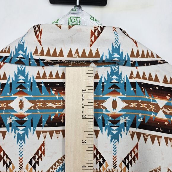 Panhandle Performance Shirt Mens XXL Golf Polo Button‎ Up Southwestern Aztec - Picture 4 of 10